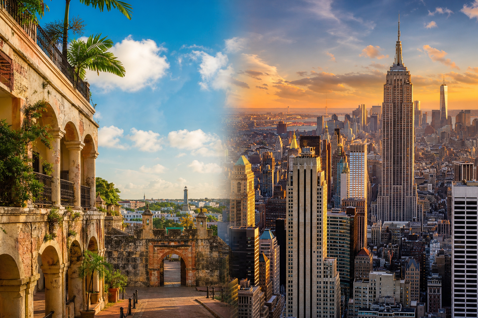 Santo Domingo y Nueva York